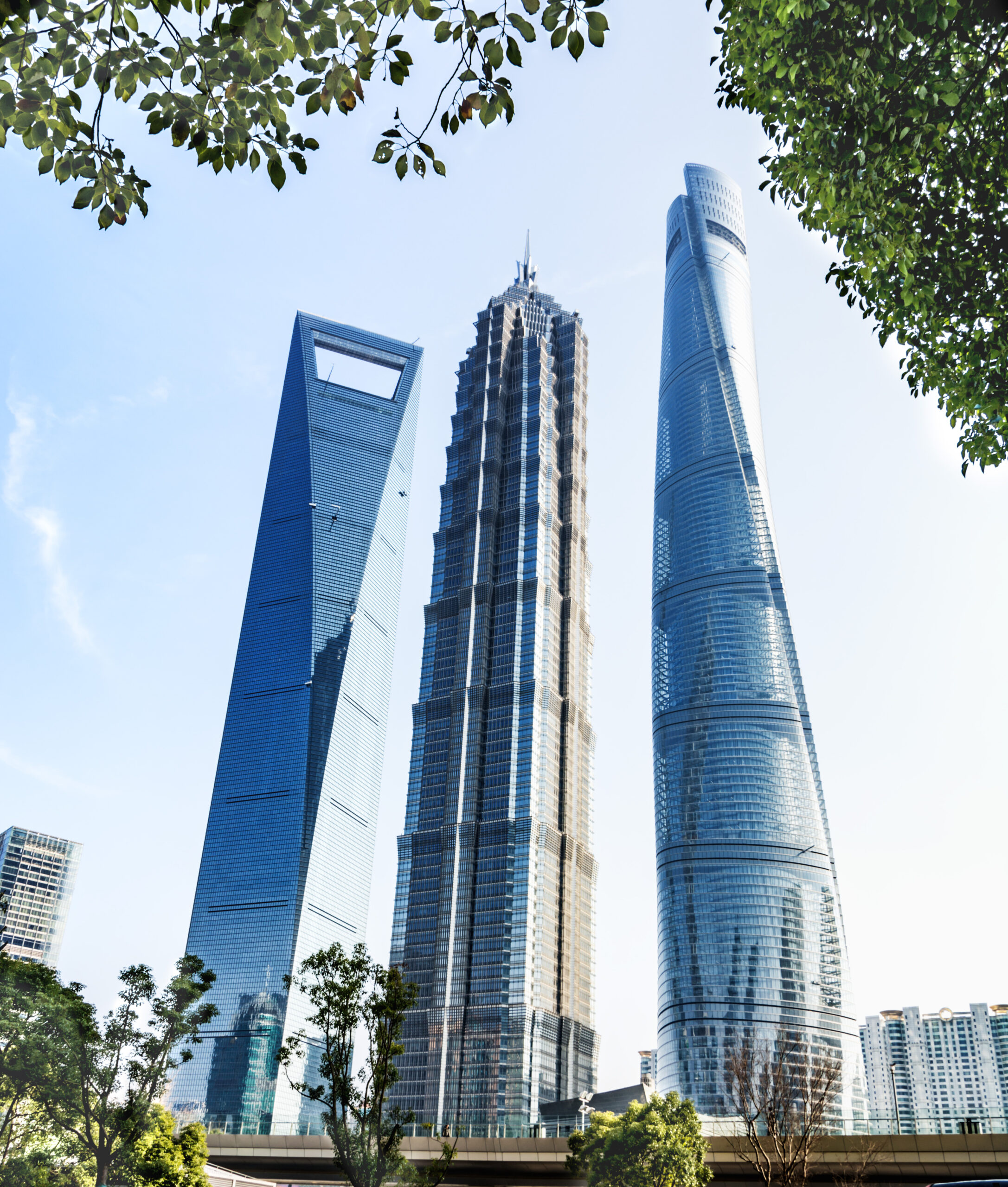 modern office buildings shanghai,china