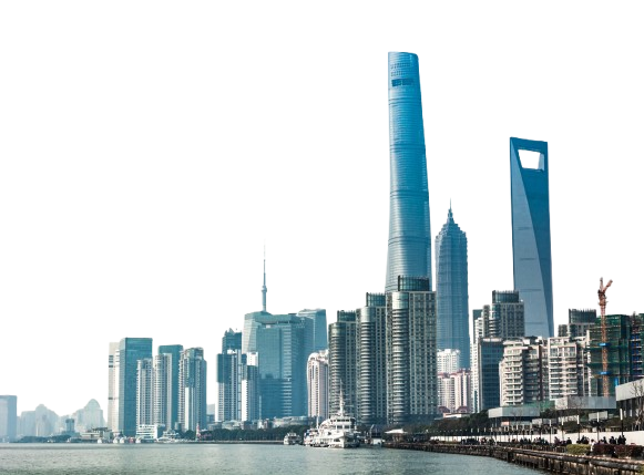 shanghai skyline sunny day china removebg preview