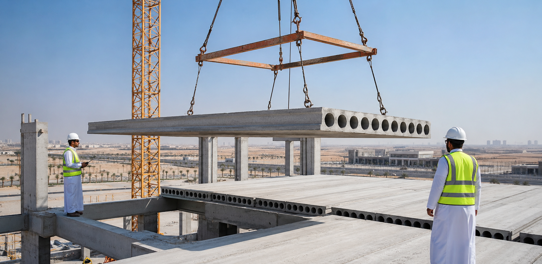 الأسقف الخرسانية مسبقة الصنع (البريكاست): المزايا، التركيب، التكلفة وأهم الاستخدامات